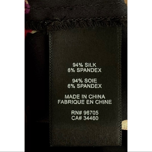 Rebecca Taylor | Mia Pleat Top Sleeveless V-Neck Silk/Spandex Floral - Picture 10 of 12